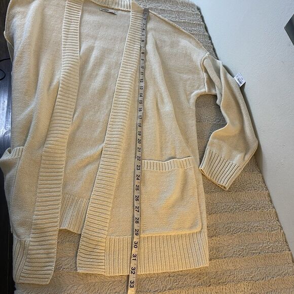 New Sonoma The Everyday Cardigan White Oak Open Front Pockets Women’s XXL - Picture 10 of 11